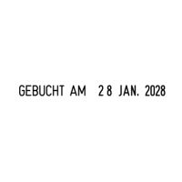 trodat Wortbandstempel Printy Dater 4817 mit Datum schwarz