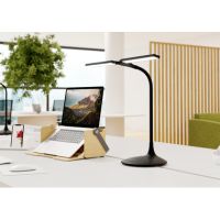 ALBA Schreibtischlampe LEDTWIN N schwarz