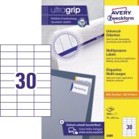 Avery Zweckform Universaletikett 3489 70x29,7mm weiß 3.000 Stück