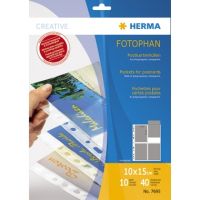HERMA Postkartenhülle 7695 10x15cm PP transparent 10 Stück