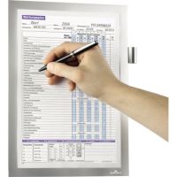 DURABLE Informationsrahmen 498923 DIN A4 magnetisch silber