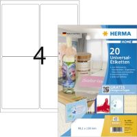 HERMA Etikett HOME 12904 ablösbar 99,1x139mm weiß 20 Stück