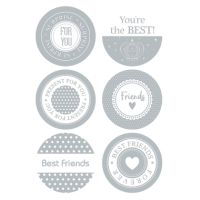 HERMA Geschenksticker HOME 15469 Friends sortiert 12 Stück