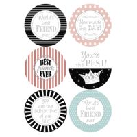 HERMA Geschenksticker HOME 15470 You Are The Best sort. 12 Stück