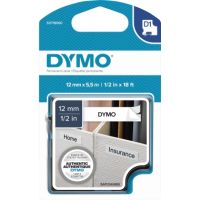 DYMO Beschriftungsband D1/S0718060 12 mm x 5,5 m schwarz/weiß