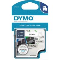 DYMO Schriftbandkassette D1 S0718040 12mmx3,5m sw/ws