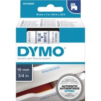 DYMO Beschriftungsband D1 S0720840/45804 19 mm x 7 m blau auf weiß