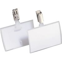 DURABLE Namenschild 821619 54x90mm mit Metallclip 25 Stück