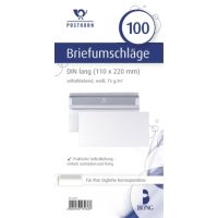 POSTHORN Briefumschlag 01220617 DIN lang ohne Fenster selbstklebend 75g weiß 100 Stück