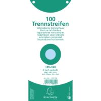 Exacompta Trennstreifen 13315B 105x240mm 2fach gel. blau 100St.