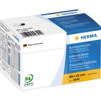 HERMA Etikett 4341 für Adressen 89x42mm weiß 250 Stück