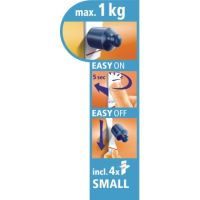 tesa Haken Powerstrips Small 58278-00000 sw 3St