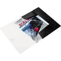 Leitz Eckspanner WOW 45990095 DIN A4 3Klappen PP schwarz