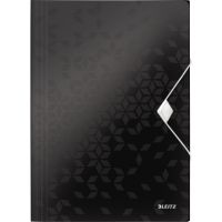 Leitz Eckspanner WOW 45990095 DIN A4 3Klappen PP schwarz