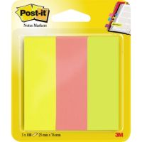 Post-it Haftstreifen Page Marker 671-3 25x76mm sortiert 3 Stück