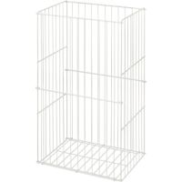 WEPA Abfallsammler 330110 Draht groß 60 Liter weiß