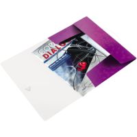 Leitz Eckspannermappe WOW 45990062 DIN A4 3Klappen violett