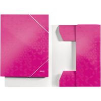 Leitz Eckspanner WOW 39820023 DIN A4 250Bl. Karton pink
