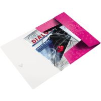 Leitz Eckspannermappe WOW 45990023 DIN A4 3Klappen PP pink