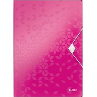 Leitz Eckspannermappe WOW 45990023 DIN A4 3Klappen PP pink