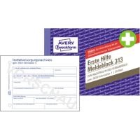 Avery Zweckform Meldeblock Erste Hilfe 313 A6 50 Blatt