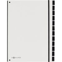 PAGNA Pultordner Trend 24129-08 12Fächer 3Schaulöcher weiß