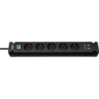 brennenstuhl Steckdosenleiste Bremounta 1150660315 5x +USB 3m schwarz