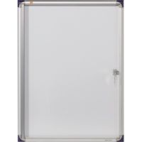 Nobo Schaukasten 1900846 51x68x 2,2cm innen 4 x DIN A4 weiß/silber