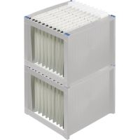 helit Hängekorb H6110084 max. 40Mappen DIN A4 lichtgrau/blau
