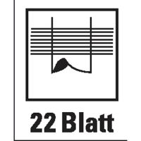 RAPESCO Doppellocher 720 1054 20Blatt 4fach-Lochung schwarz