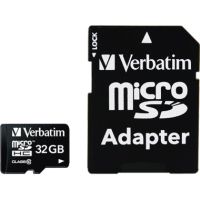 Verbatim Speicherkarte micoSDHC 44083 Class 10 32GB +Adapter