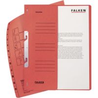 Falken Einhakhefter 80004005 DIN A4 halber Deckel kaufm. Heftung rot