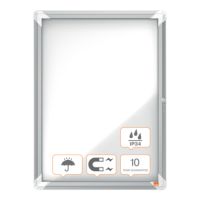 Nobo Schaukasten 1902577 für den Außenbereich 53,2x69,2x4,5cm silber