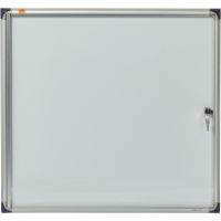 Nobo Schaukasten 1900847 68x73x 2,2cm innen 6 x DIN A4 weiß/silber