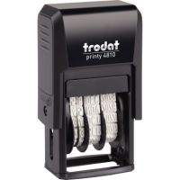 trodat Printy Dater 4810 70381 Datumstempel 20x3,8mm grau/schwarz