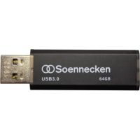 Soennecken USB-Stick 71619 3.0 64GB schwarz/silber