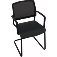 Konferenzstuhl schwarz Armlehne Sitz Xtreme schwarz Rücken Netz schwarz
