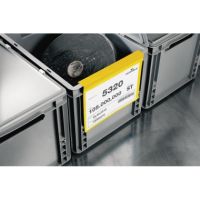 DURABLE Kennzeichnungstasche 172304 DIN A4 quer gelb 50 Stück