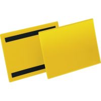 DURABLE Kennzeichnungstasche 174304 A5 quer magn. gelb 50 Stück