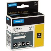 DYMO Schriftbandkassette 1734524 IND 24mmx3,5m schwarz auf weiß