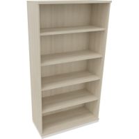 Regal 5OH B1000xT442xH1869mm Verkehrsweiß/Akazie hell