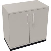 Flügeltürenschrank 2OH B800xT442xH781 an/Lichtgrau