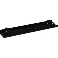 Kabelkanal horizontal beidseitig abklappbar für Tische B1400mm schwarz