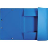 Exacompta Sammelmappe Opak 55082E A4 PP Gummizug 3Klappen blau