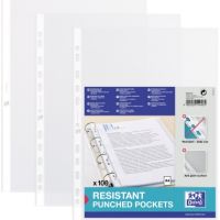 Oxford Prospekthülle 400005473 A4 PP 0,09mm genarbt transparent 100 Stück