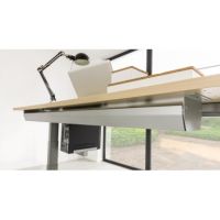 Hammerbacher Kabelwanne VKC18/S klappbar silber