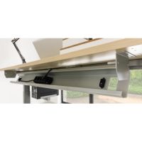 Hammerbacher Kabelwanne VKC18/S klappbar silber