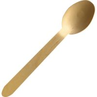 NATURE Star Löffel 38857 Holz 16cm natur 100 Stück