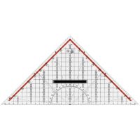 M+R Zeichendreieck 23320100 32cm Skala rot