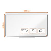 Nobo Whiteboard Premium Plus 1915371 NanoCleanT 50x89cm